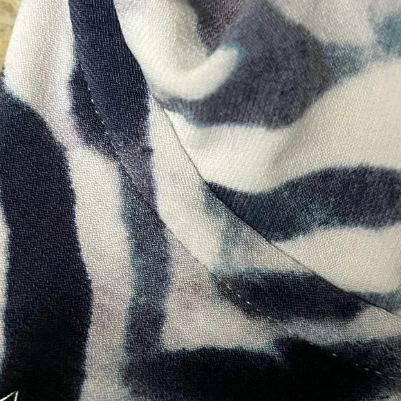 NORMA KAMALI X Underwire Bikini Top Blue White Chevron Strappy Outdoor Beach XXS - Picture 9 of 9